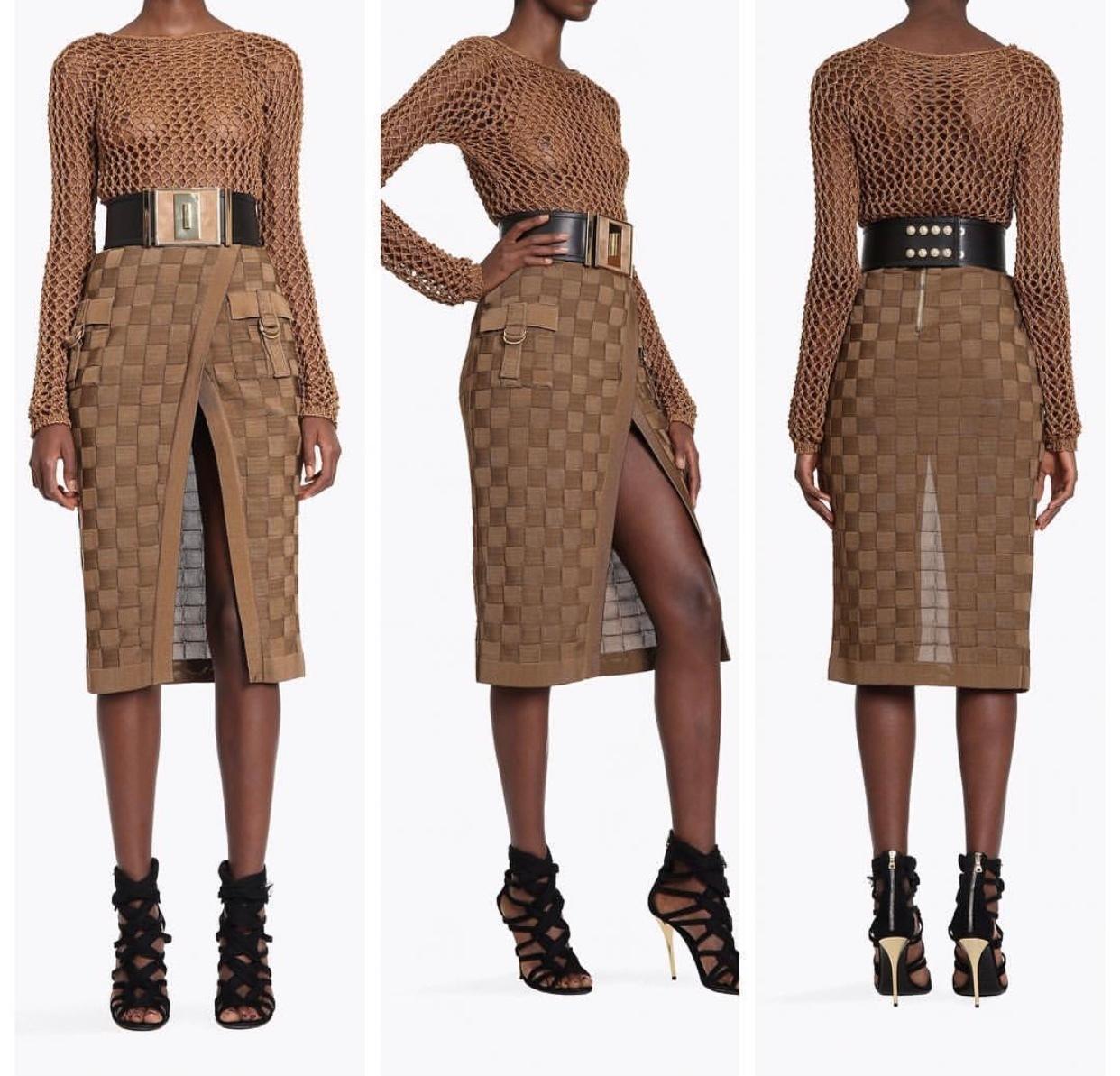 Balmain woven skirt size 6 The Volte
