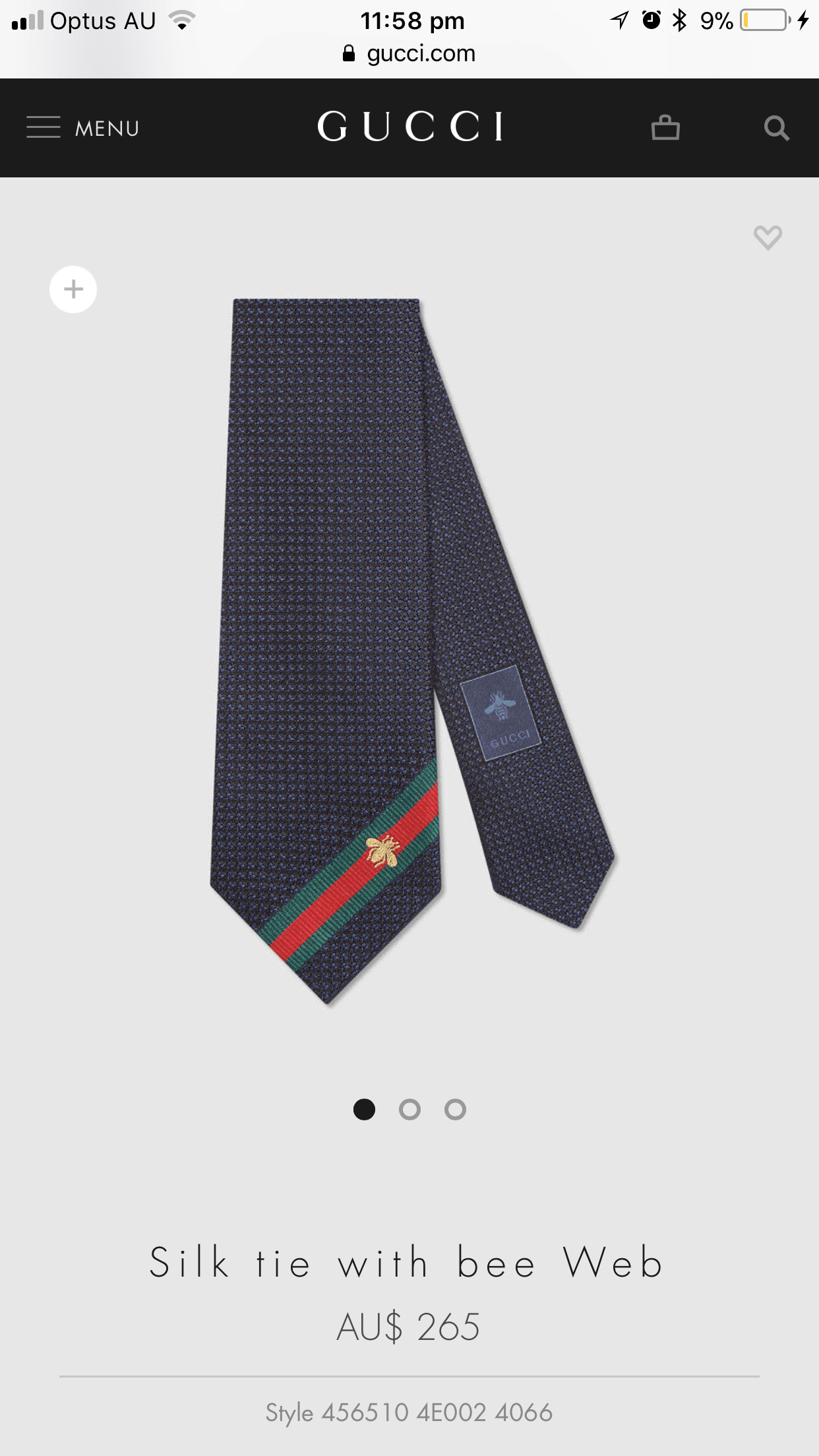 Gucci Tie Men’s Tie The Volte