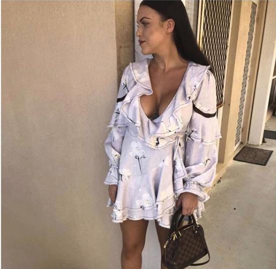 aje fiona wrap dress