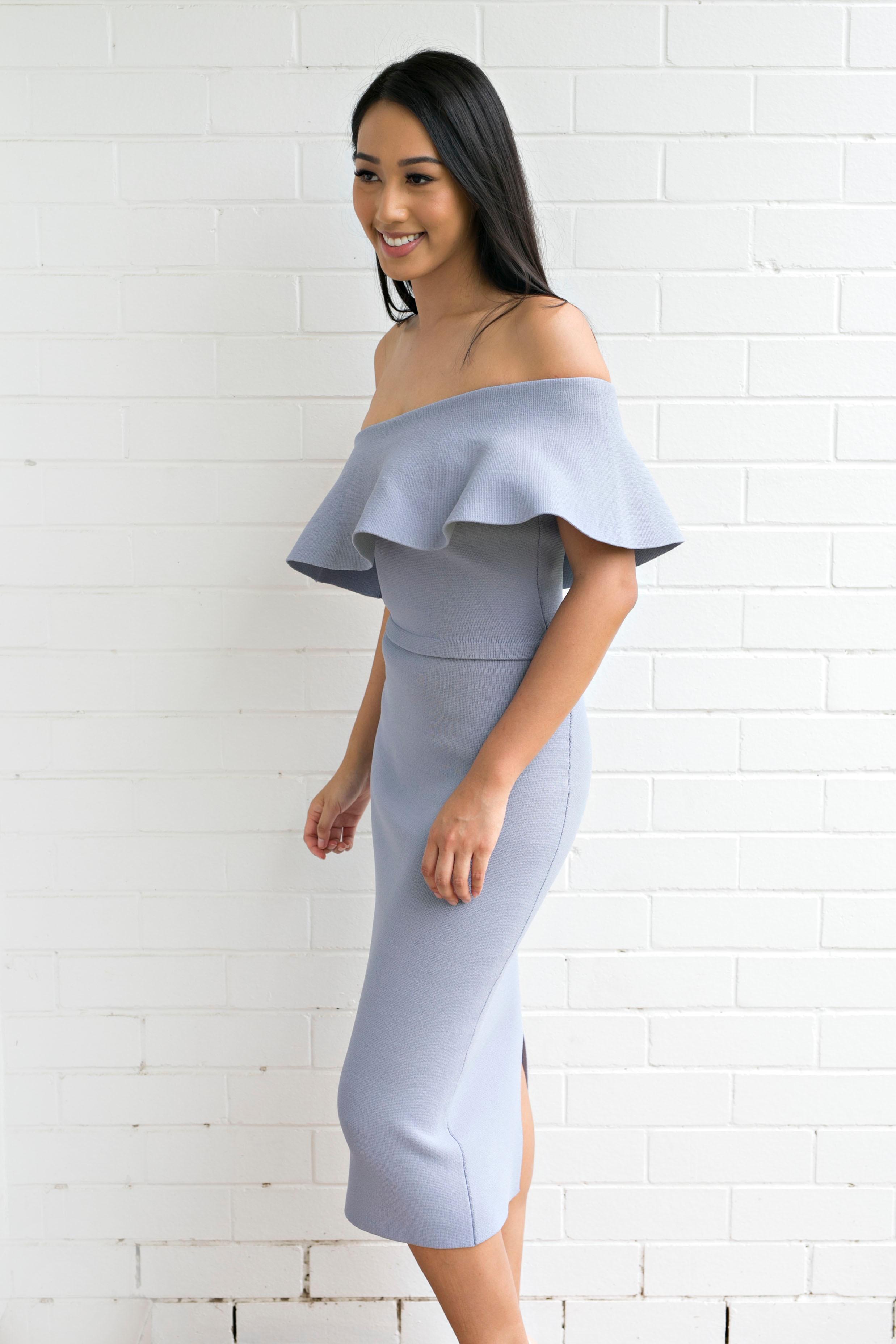 Scanlan Theodore Crepe Knit Ruffle 