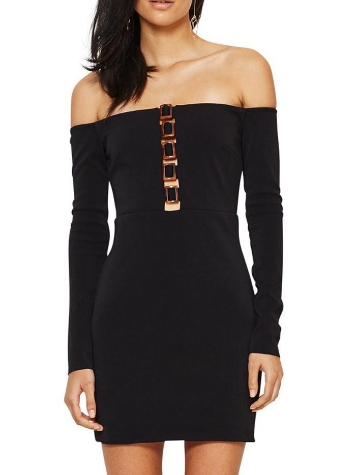 bec and bridge off the shoulder dress