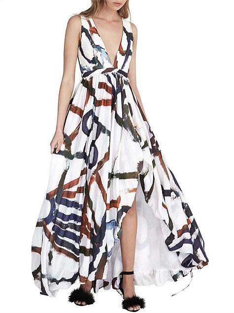 aje belize maxi dress