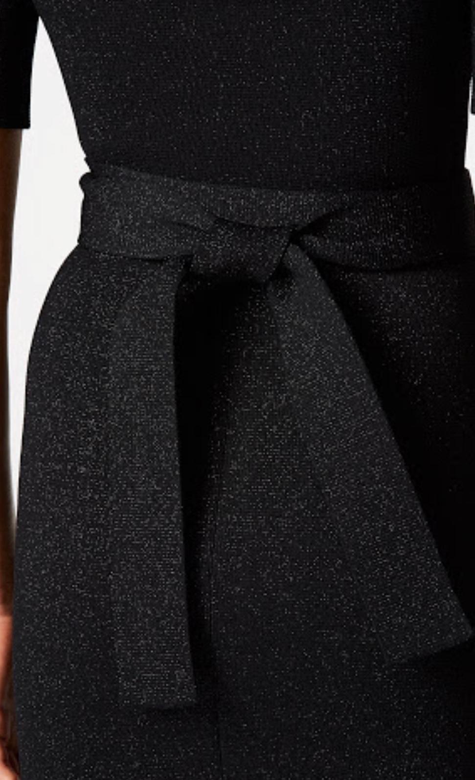 Scanlan Theodore Crepe Knit Tinsel Dress The Volte