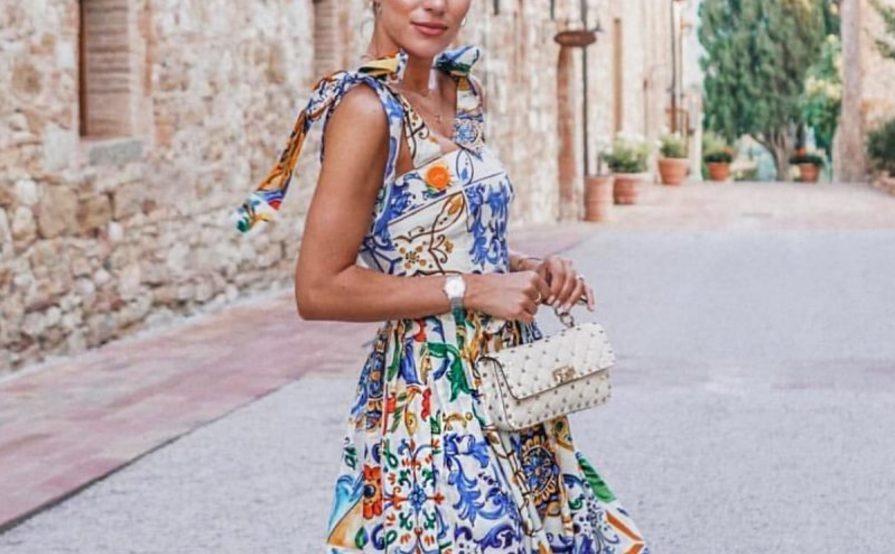 Majolica dress dolce gabbana Clearance