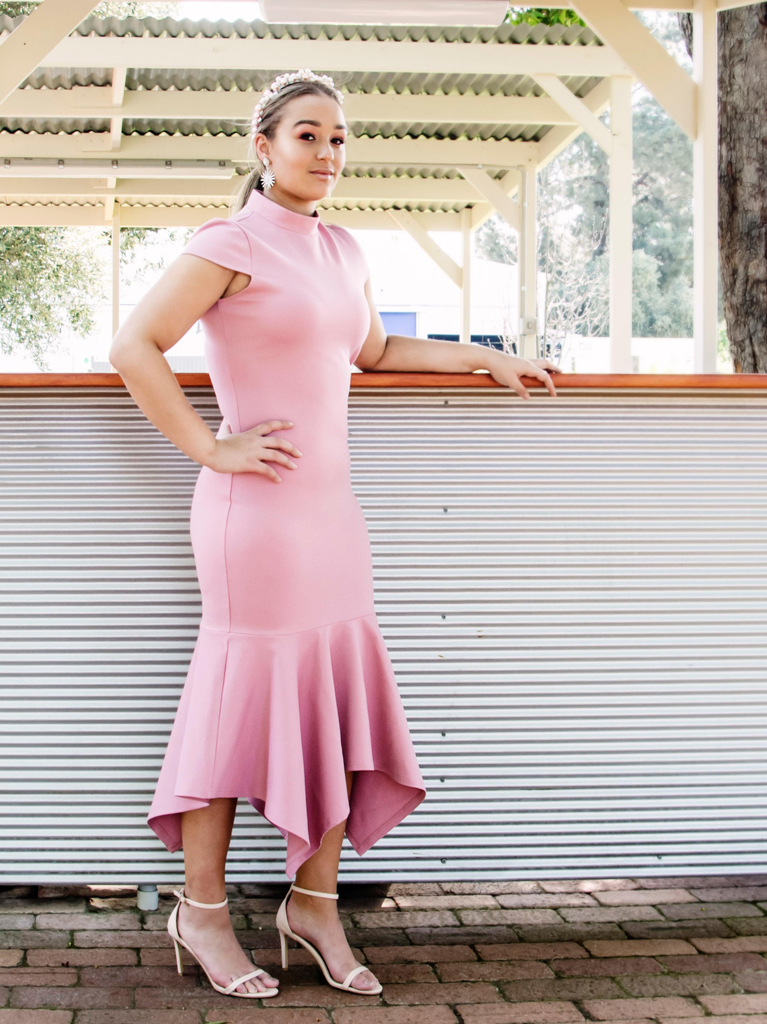 mossman pink dress