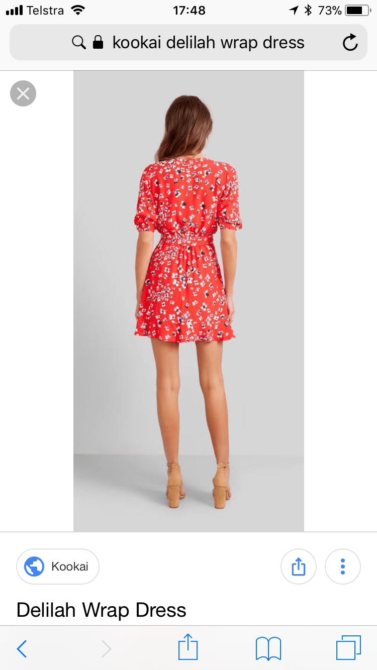 kookai delilah wrap dress