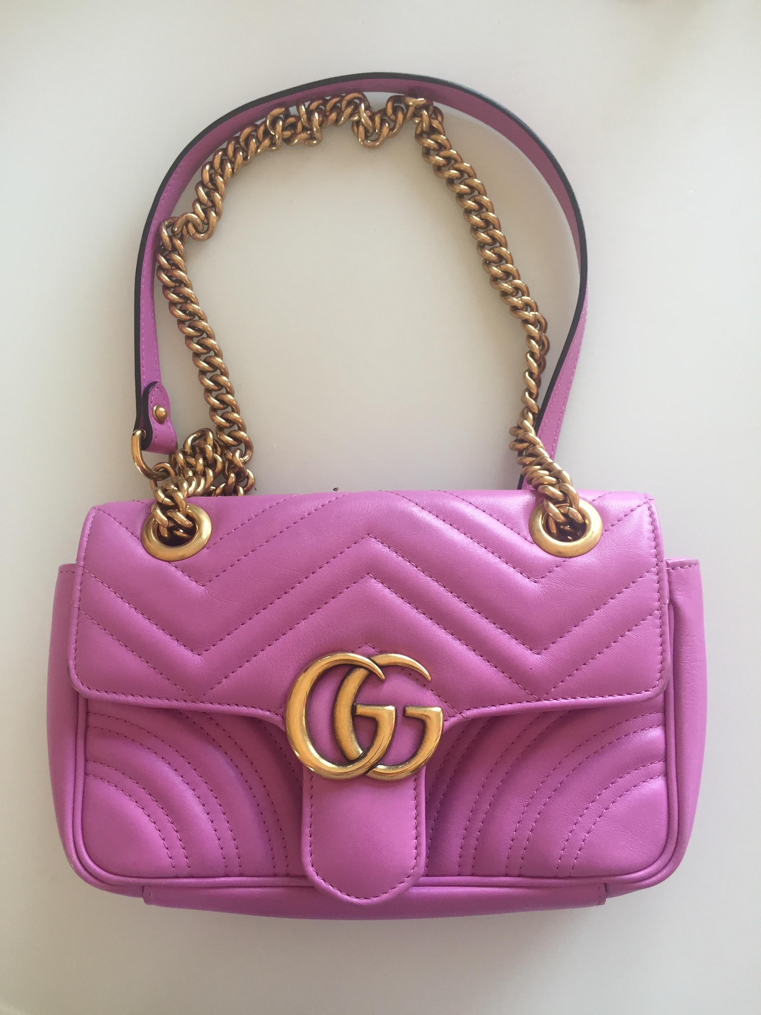 Gucci GG marmont bag in pink The Volte