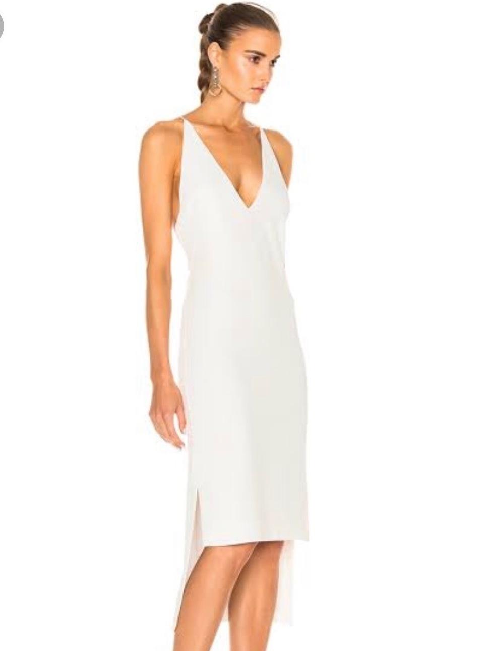 Dion Lee White Wash Fine Line Dress Size 6 The Volte