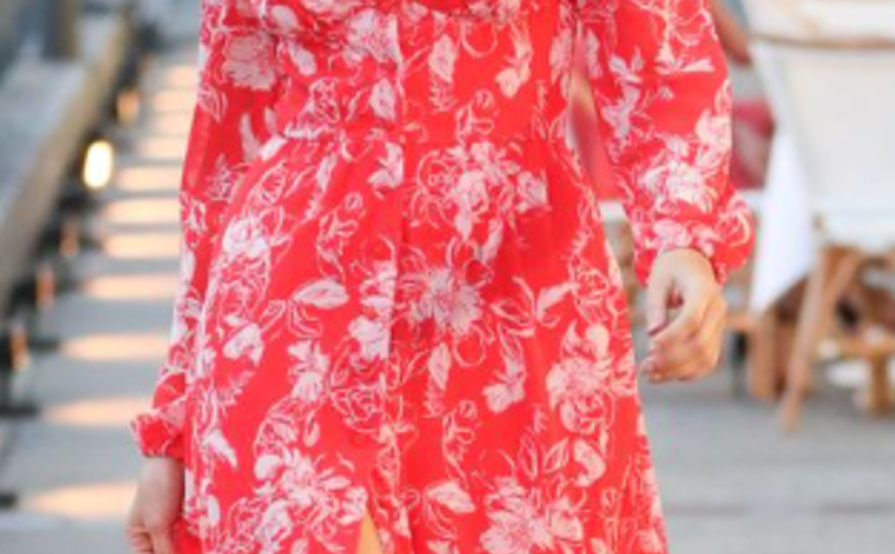 Kookai Red Floral Maxi Size 10 The Volte