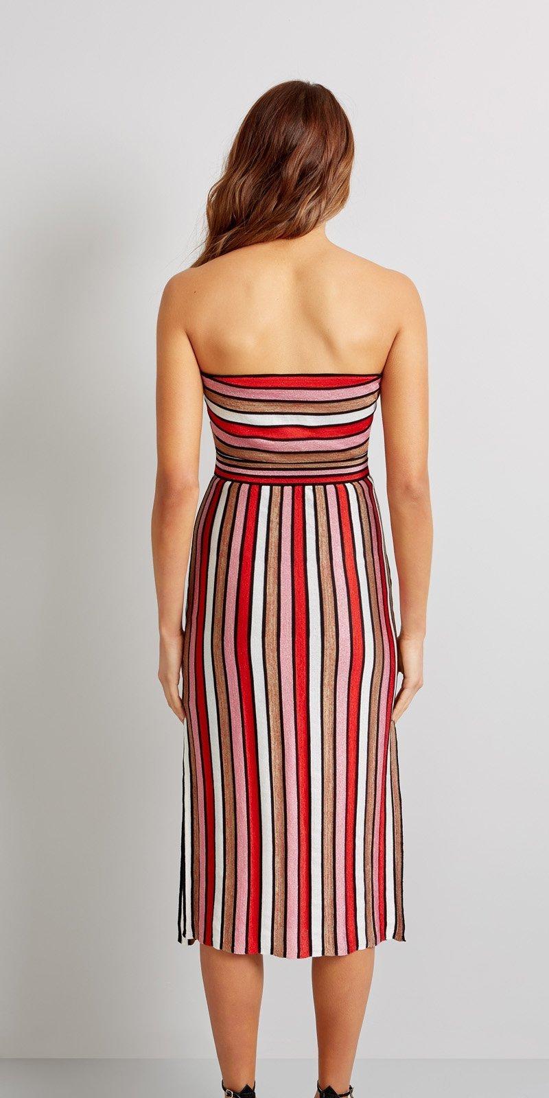 Kookai Puerto Rico Dress Red Stripe Size 8 The Volte