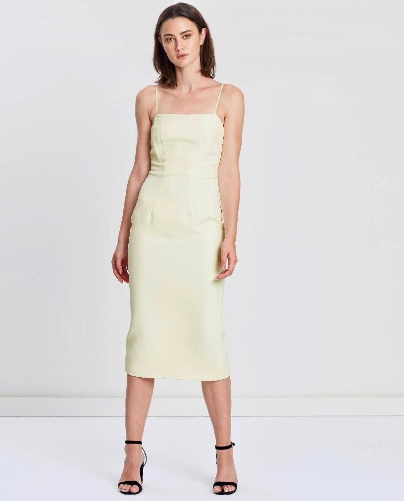 apotheosis structured strappy woven prom dress