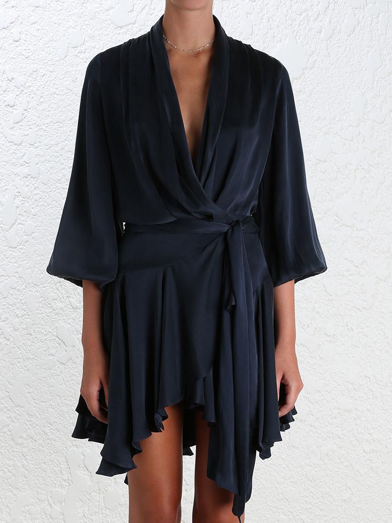 zimmermann sueded robe dress