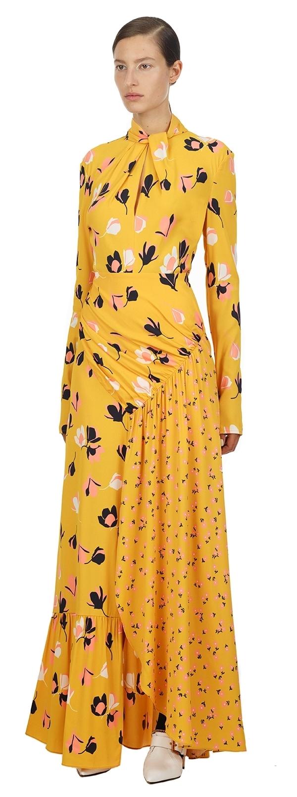 self portrait twist neck dress