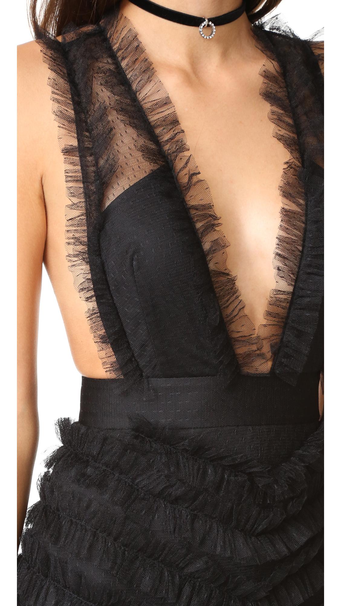 alice mccall all black everything gown