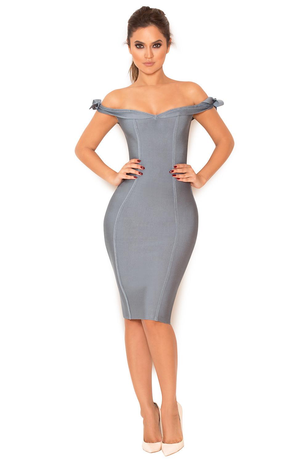Stripe Rib Twist Dress By Dion Lee