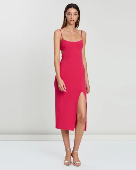 bec and bridge amelie panel midi dress