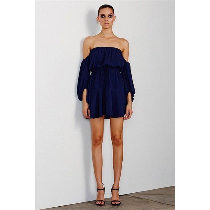 shona joy off the shoulder dress