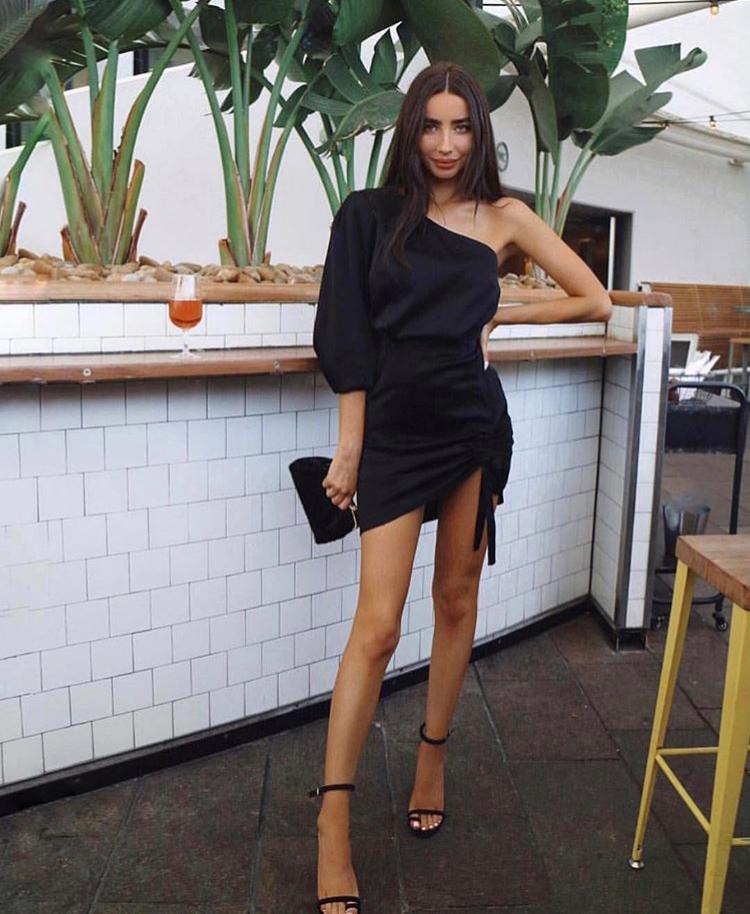 kookai black maxi dress