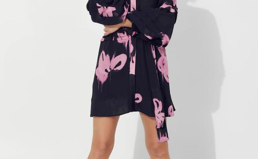 Aje Broadwater Tucked Dress in Begonia Floral size 8 The Aje Broadwater Tucked Dress in Begonia Floral size 8 The