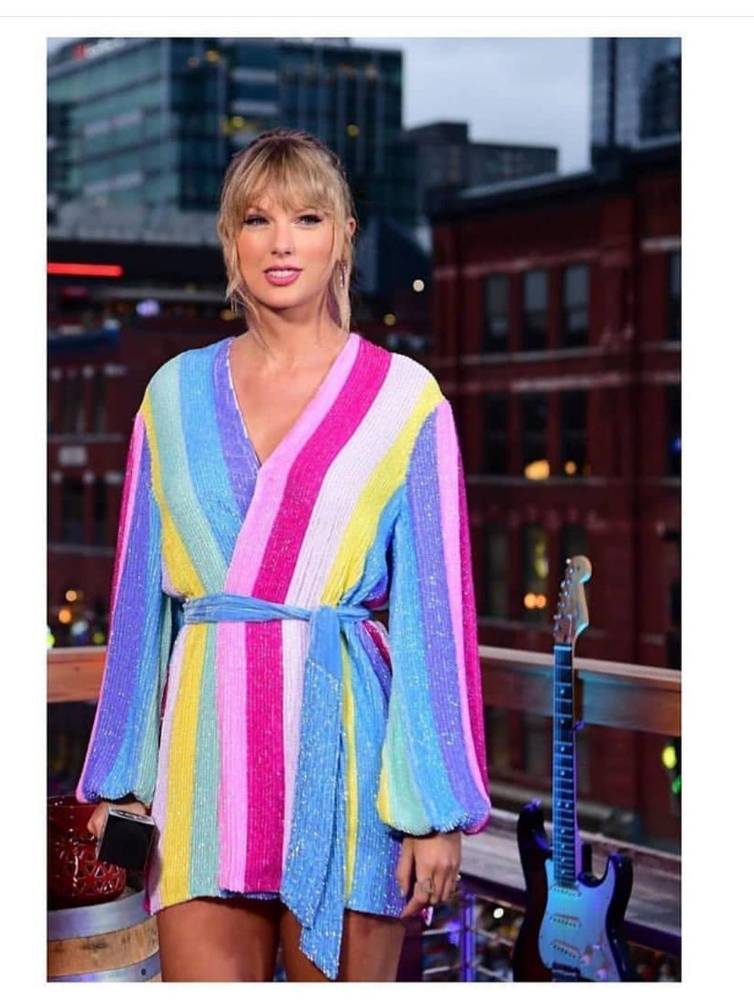 Retrofete robe dress gabrielle unicorn stripes xs closet Retrofete Gabrielle Robe Dress Unicorn Stripes XS | The Volte