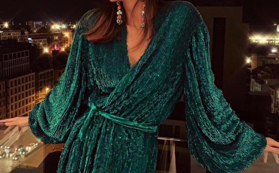 RETROFETE Gabrielle Robe Dress Green size 6 The Volte