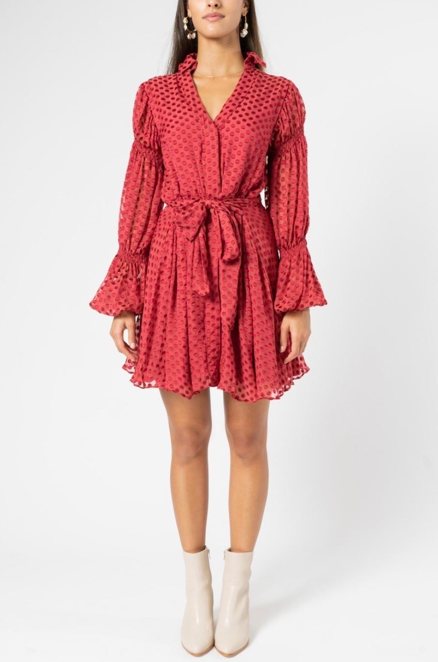 mlm este silk shirt dress