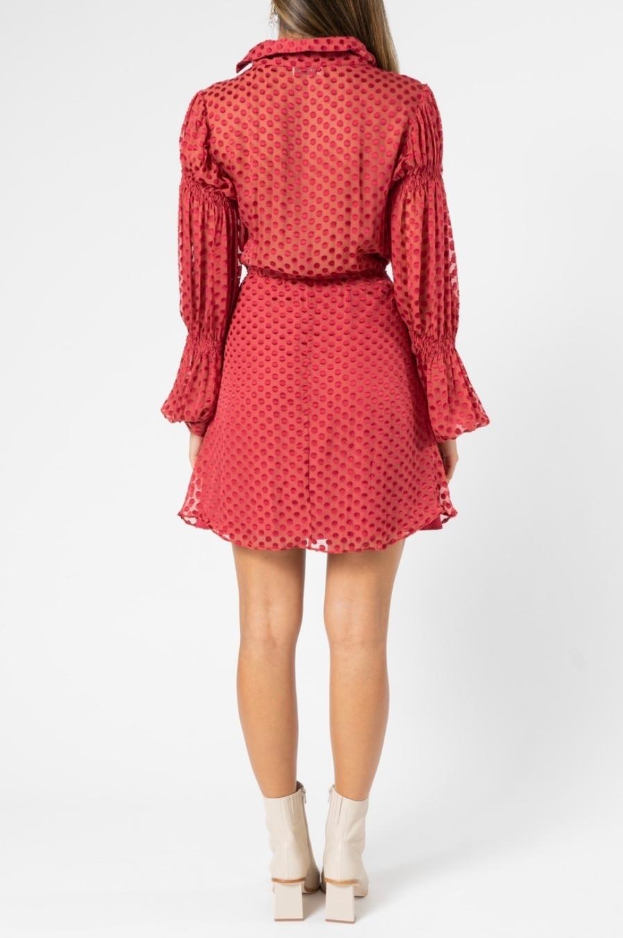 mlm este silk shirt dress