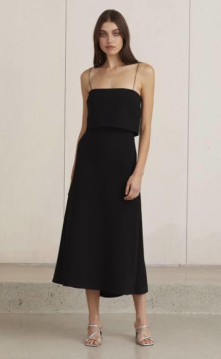 Bec And Bridge Aria Midi Dress Black Size 8 The Volte