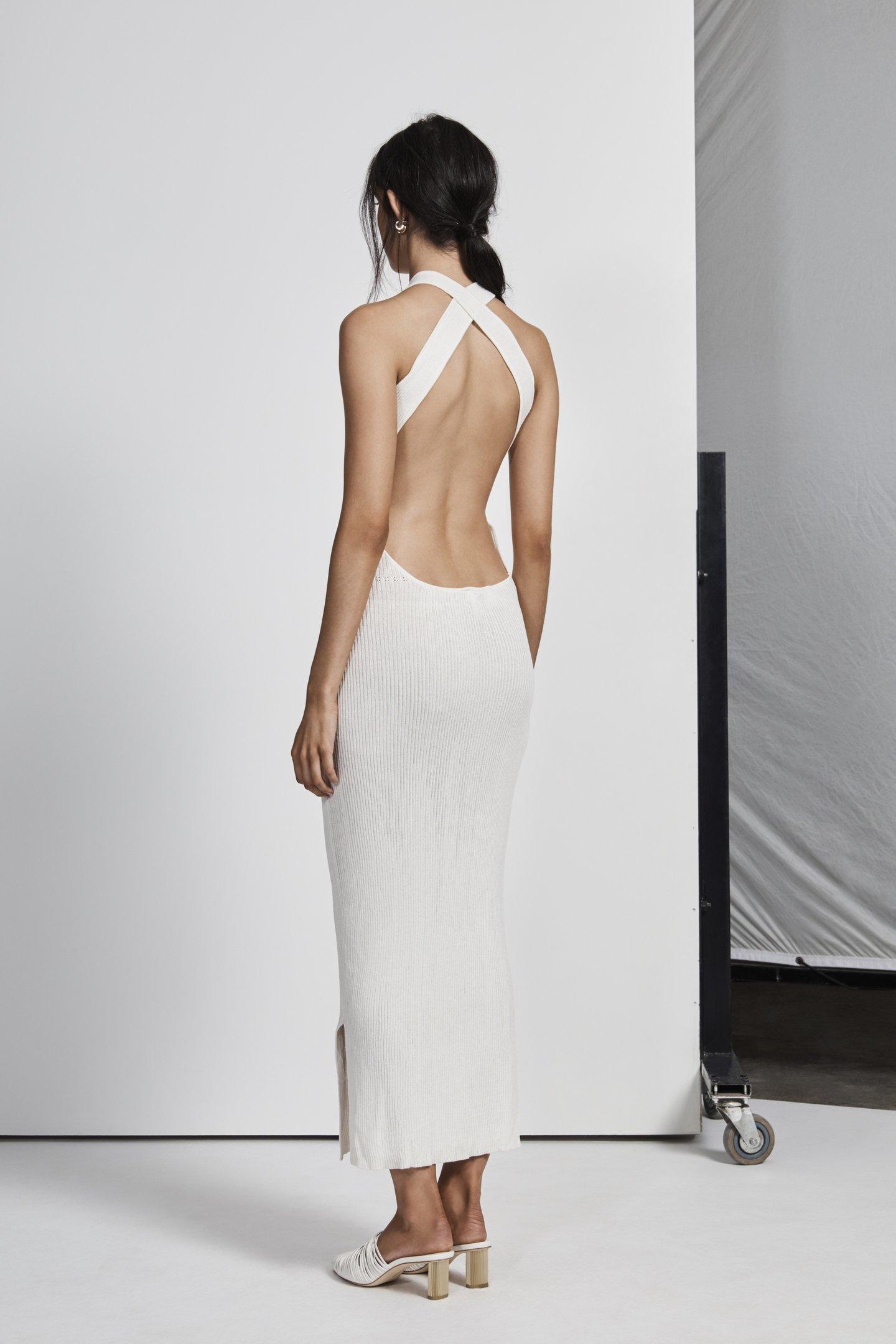 sir the label marcelle open back midi