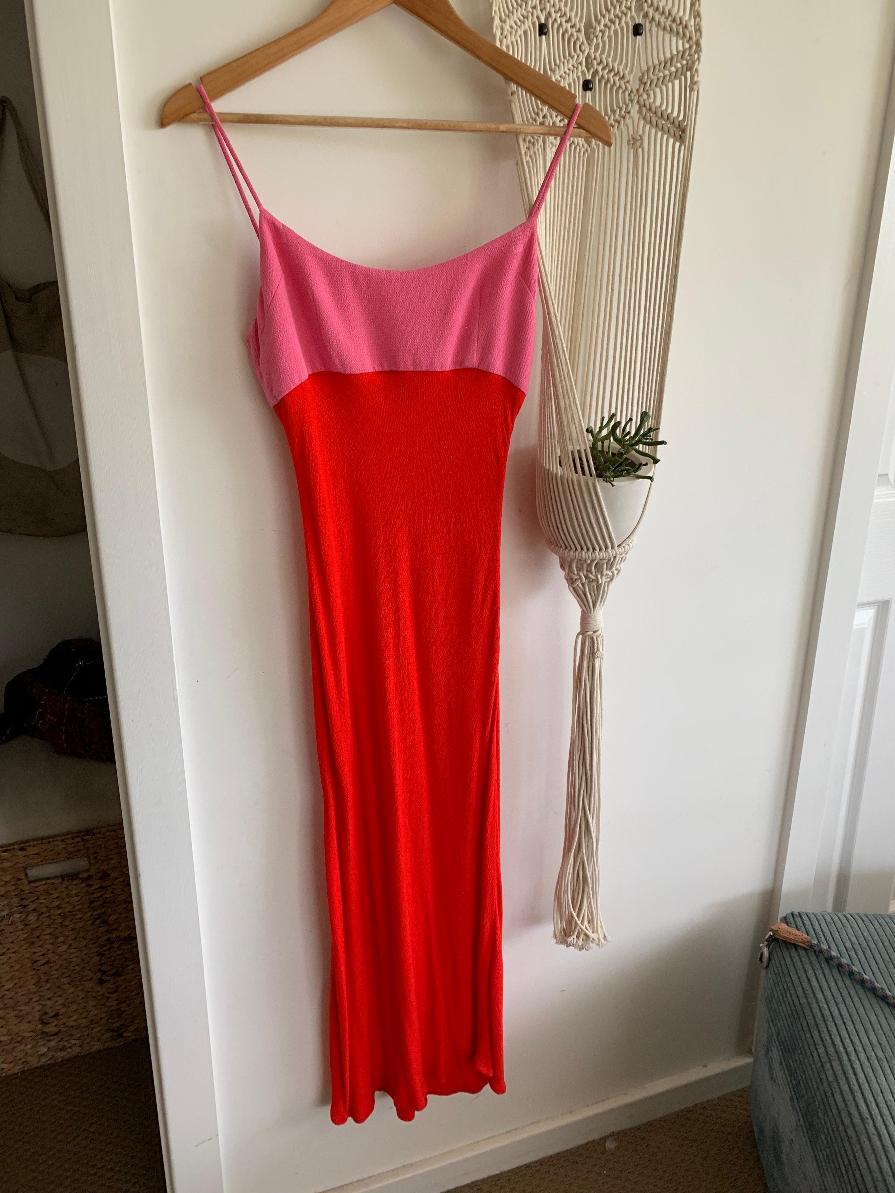 by johnny zinnia slip midi dress