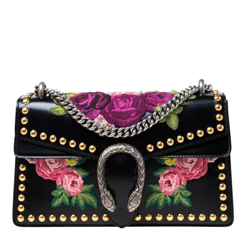 Gucci Dionysus studded appliquéd leather shoulder bag The Volte