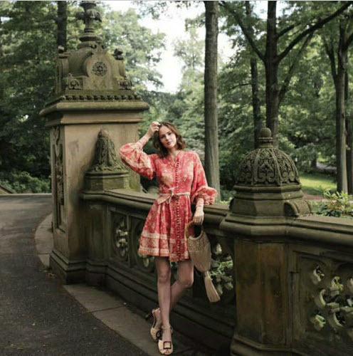 Zimmermann veneto border short dress Clearance