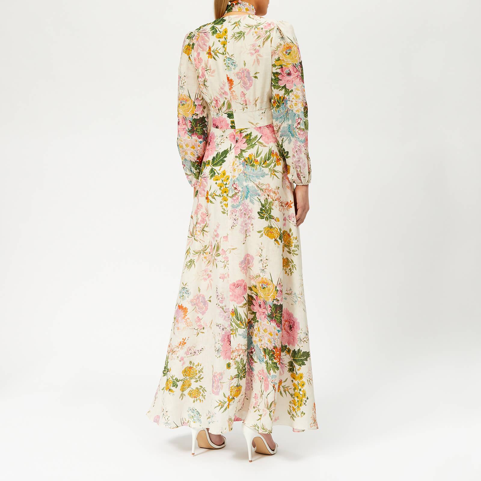 heathers plunge long dress