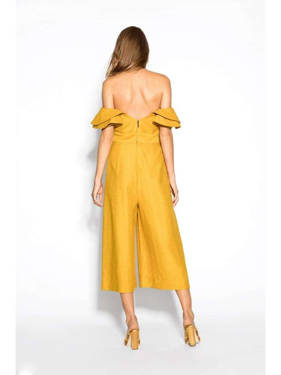 Sheike Grace Jumpsuit Yellow Size 8 The Volte