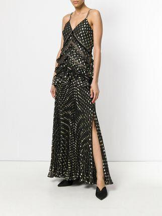 polka gown metallic dot self portrait size10 closet