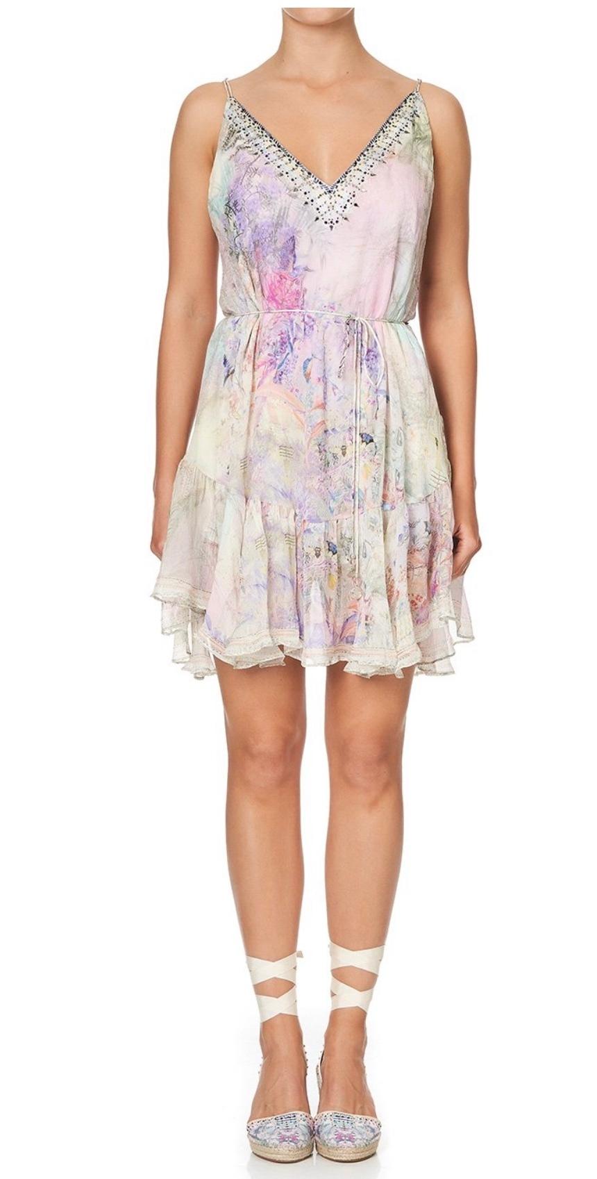MINI DRESS WITH RUFFLE HEM MERMAID MILLA