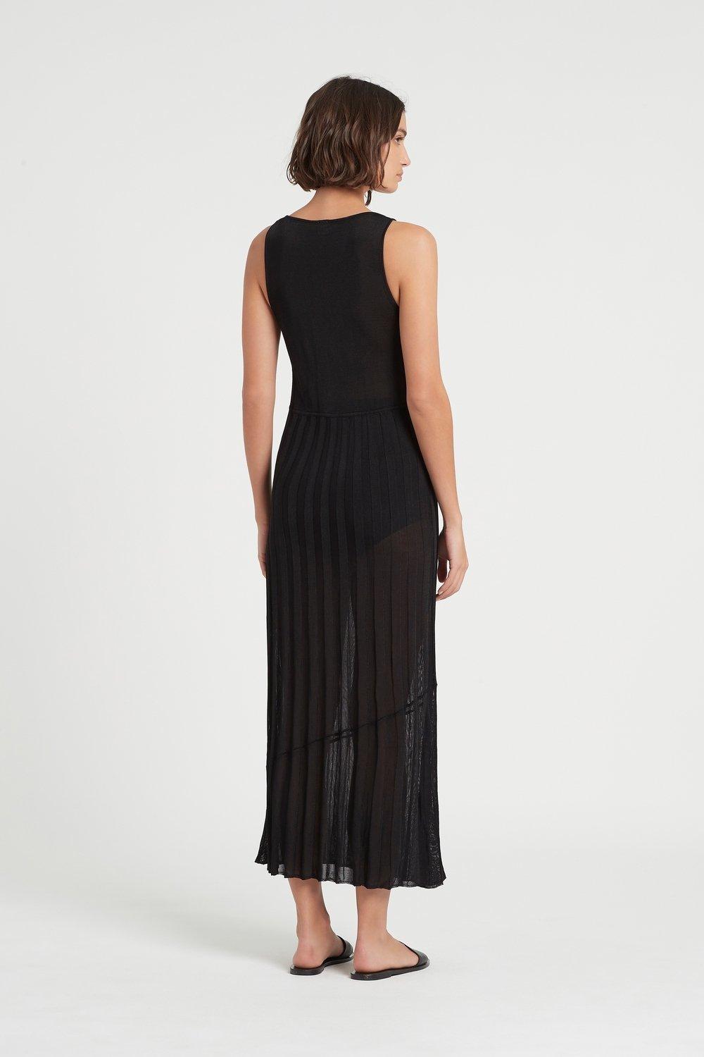 sir the label aya pleated midi skirt