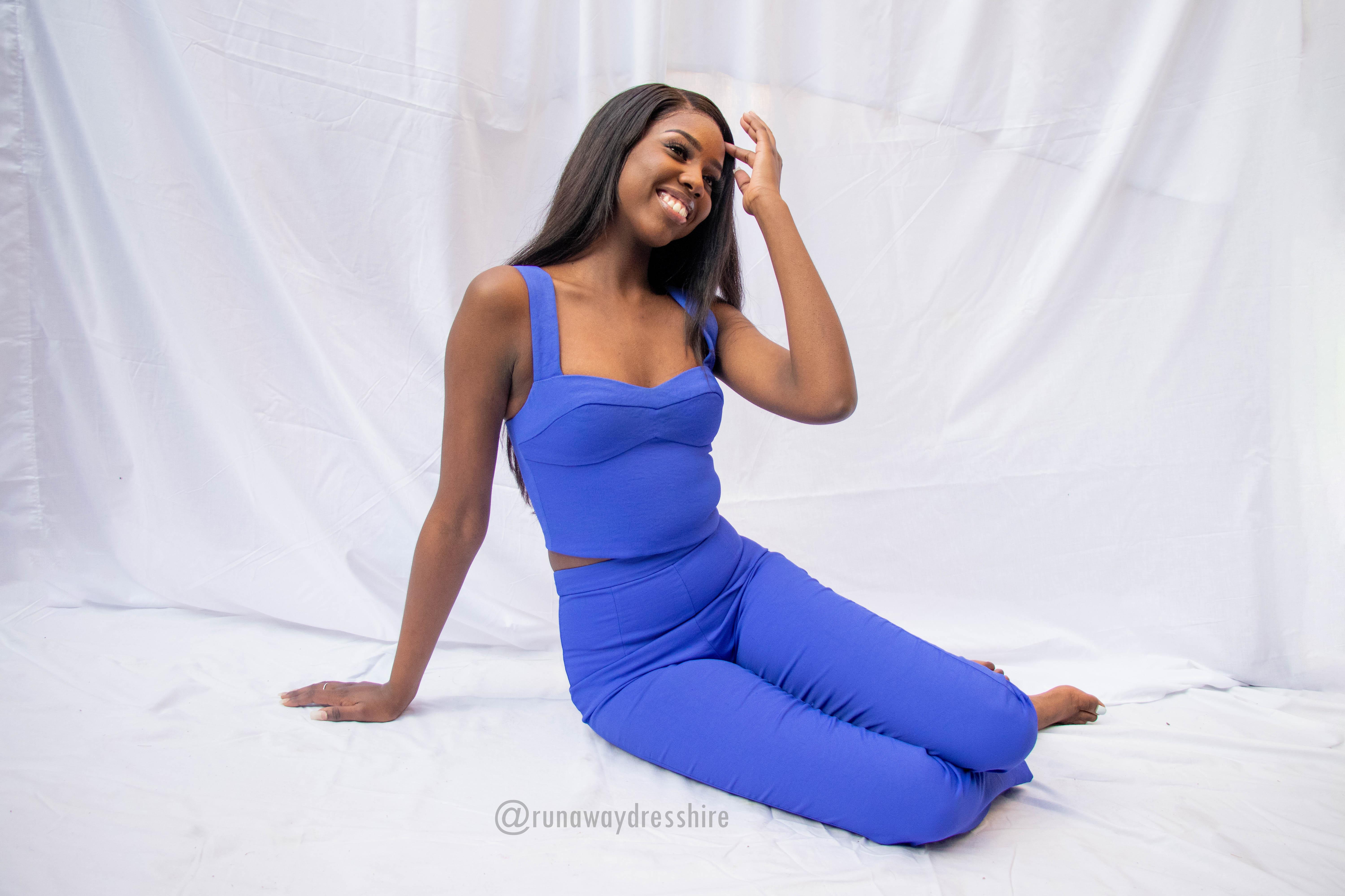 Kookai Valentine Set With Blazer Blue Size 8 The Volte