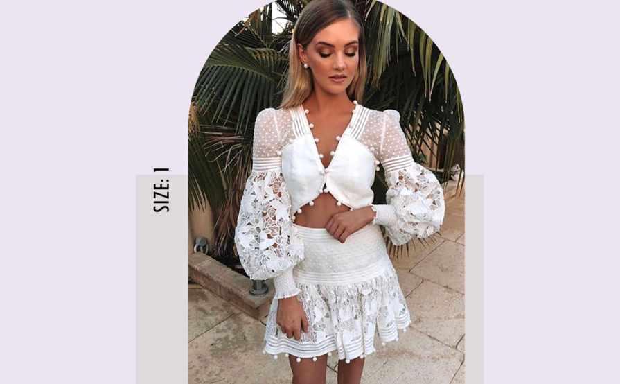 zimmermann white ruffle skirt