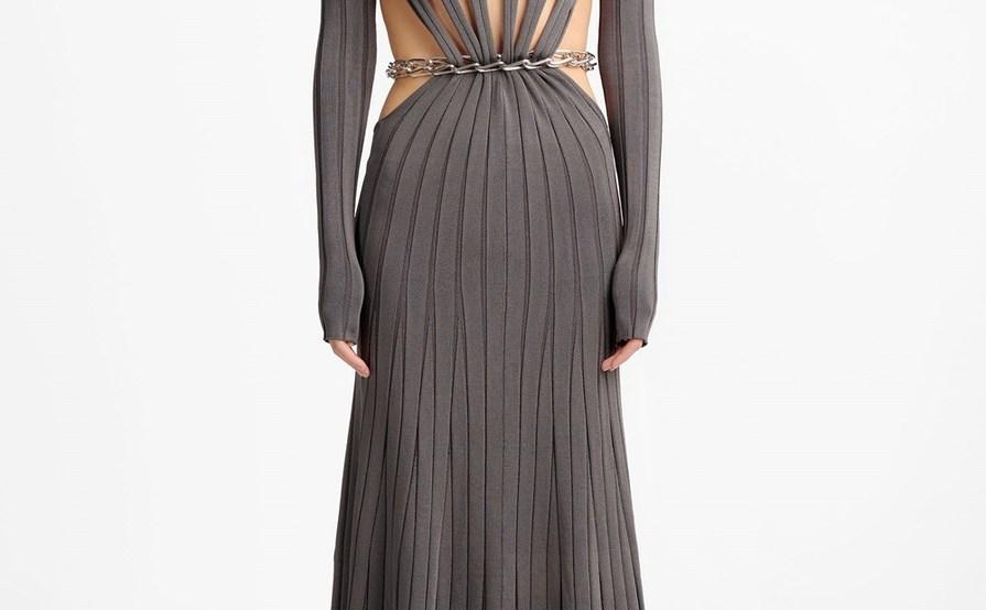 Dion Lee CHAIN LINK LS DRESS The Volte