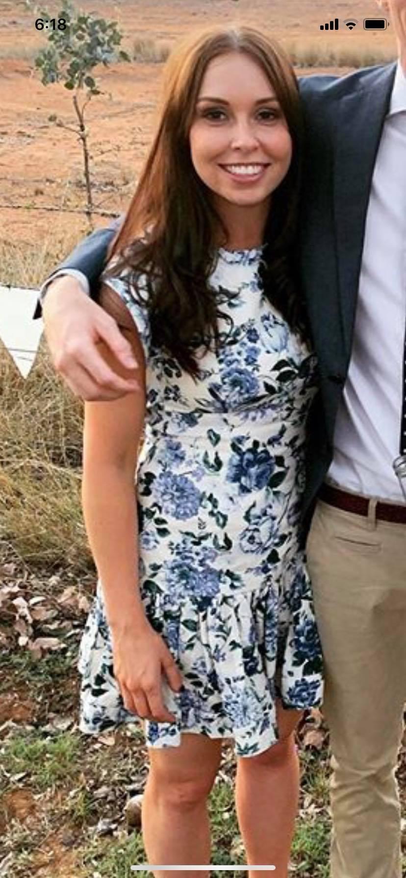 baby blue tea dress