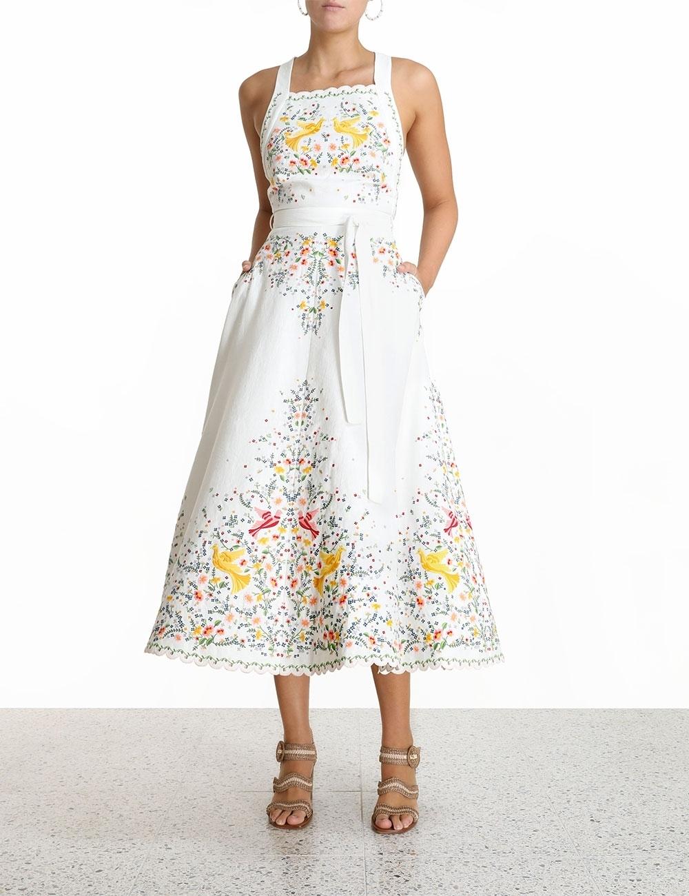 zimmermann carnaby embroidered dress