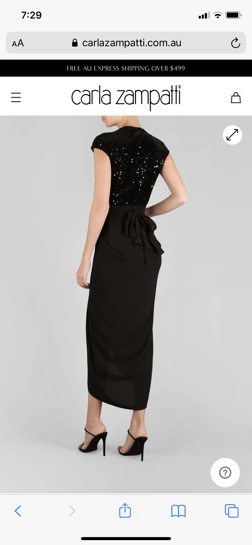 Carla Zampatti Je T'aime Waterfall Dress The Volte