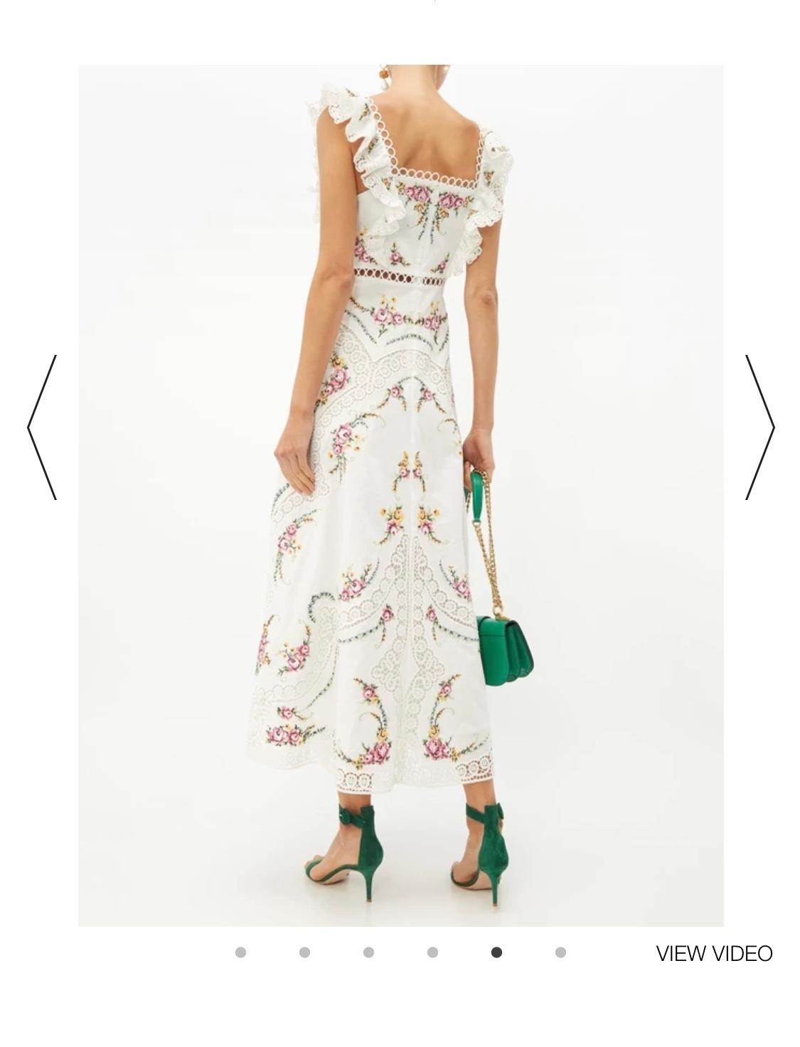 Zimmermann Allia Cross Stitch dress size 0 The Volte