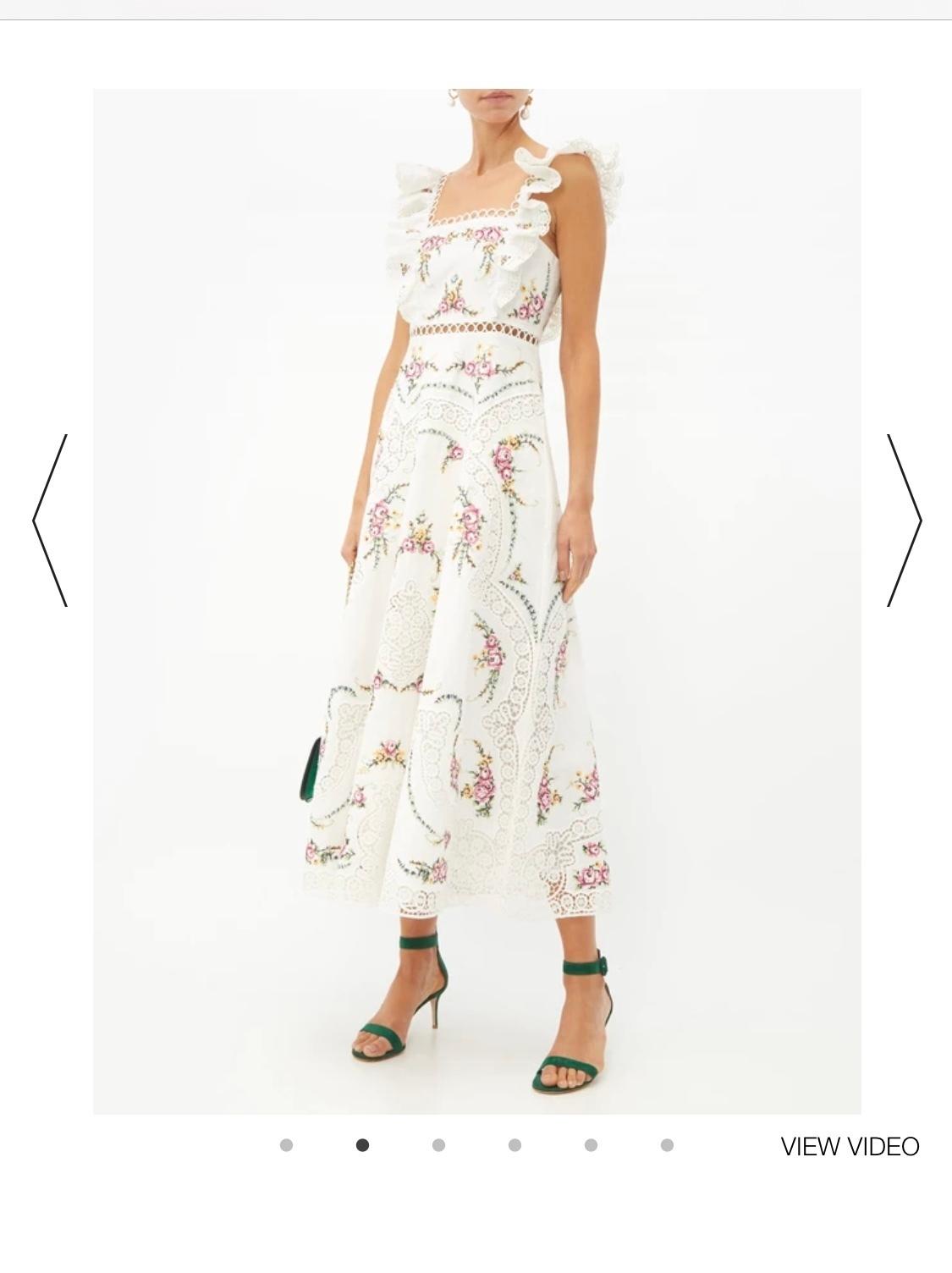 Zimmermann Allia Cross Stitch dress size 0 The Volte