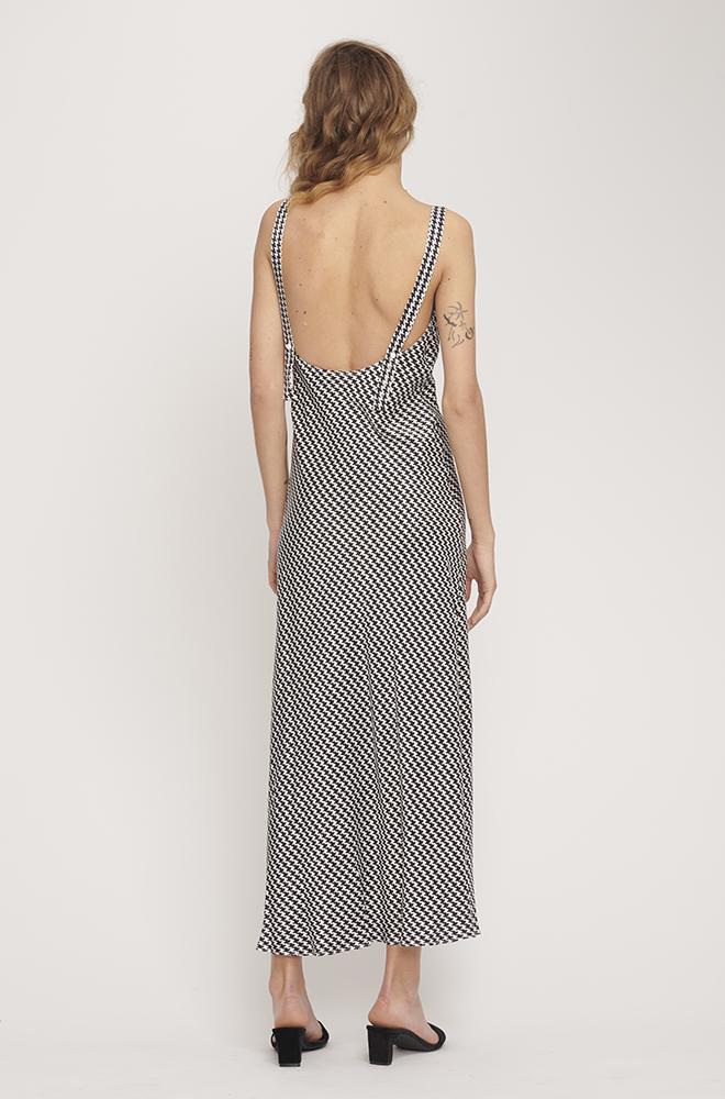 Silk Laundry Houndstooth Slip Dress The Volte