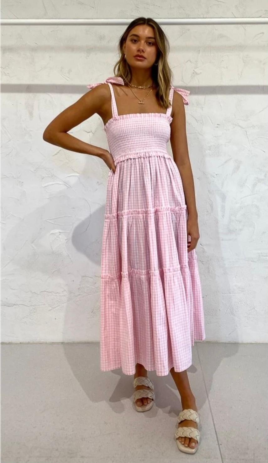 Steele lyla dress pink small The Volte