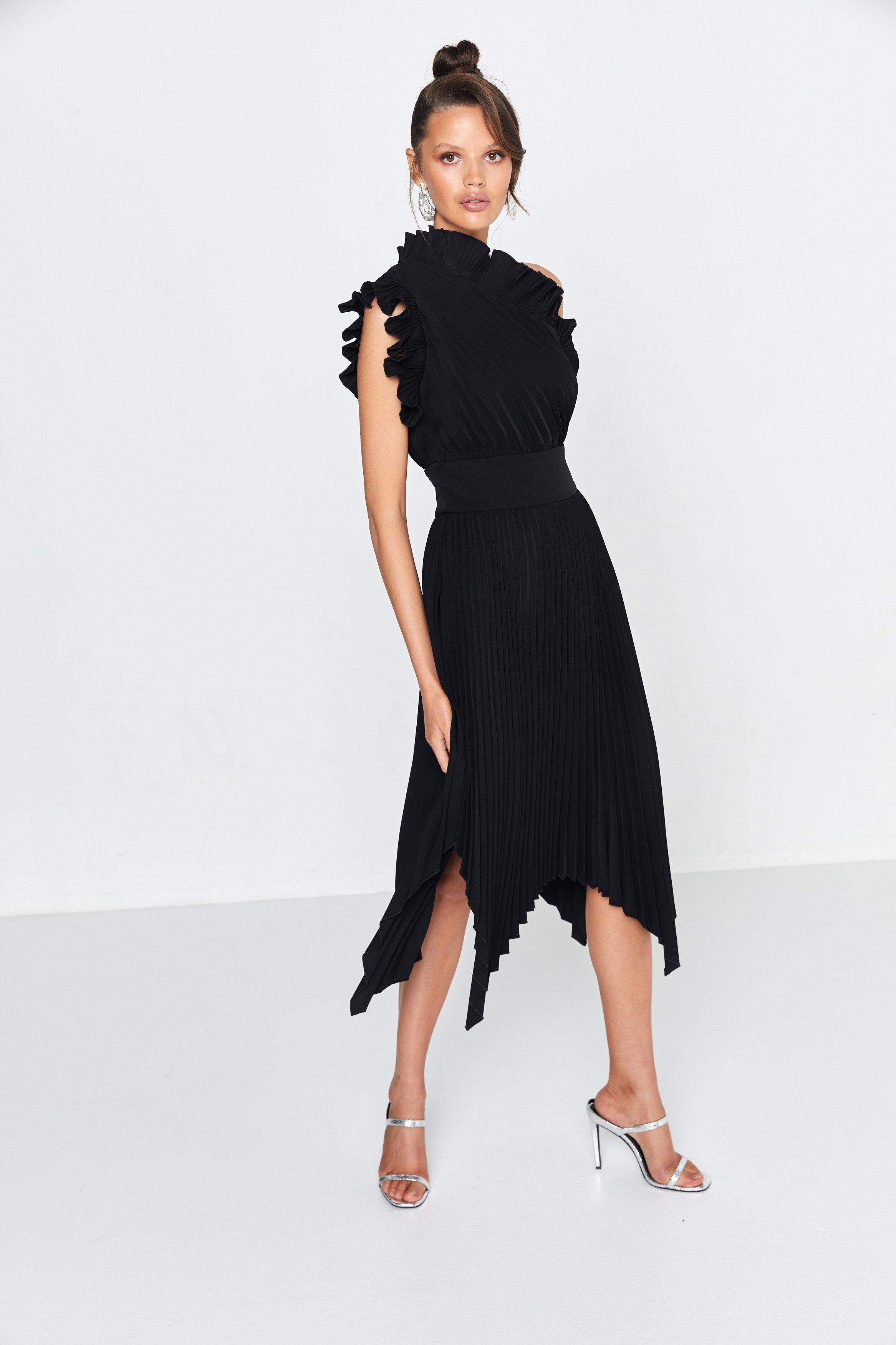 mossman one shoulder dress