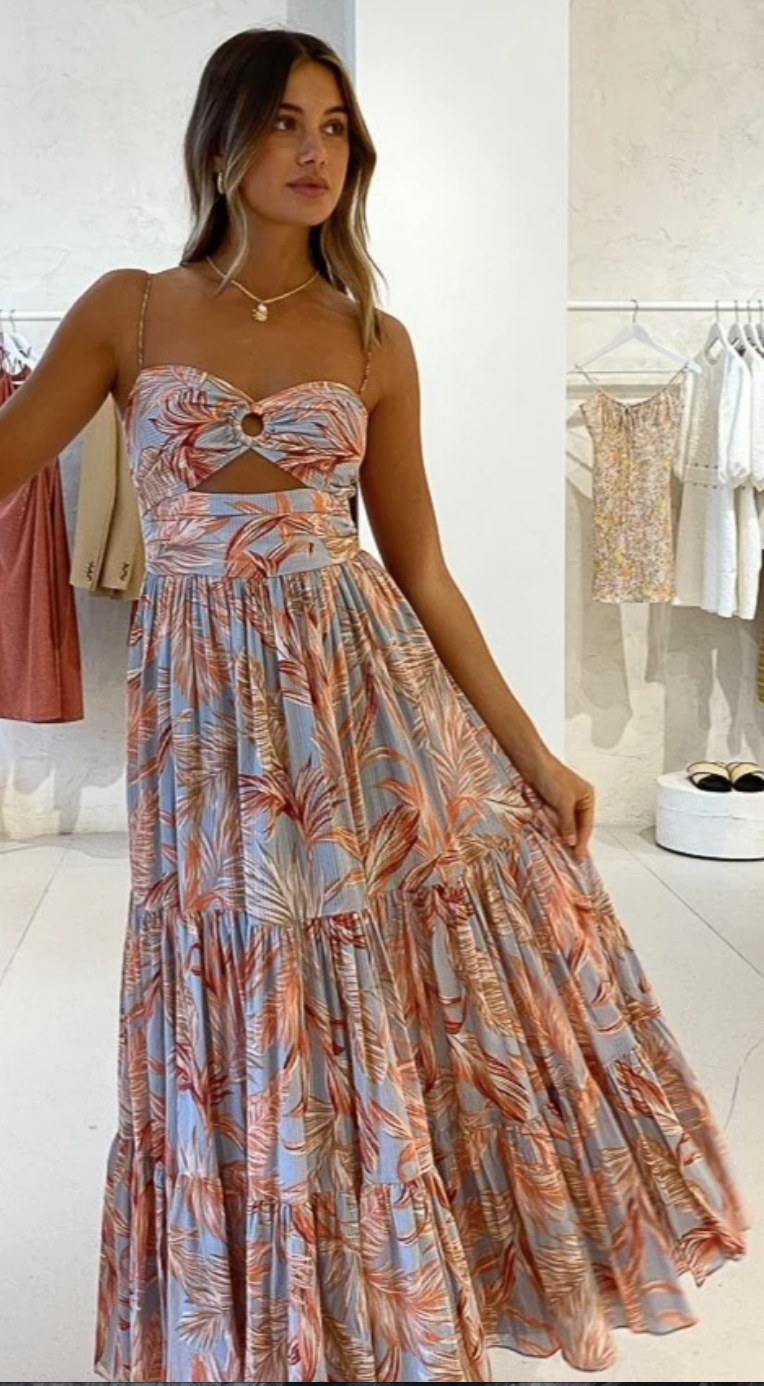 Bec and bridge miami palm tier midi dress Clearance