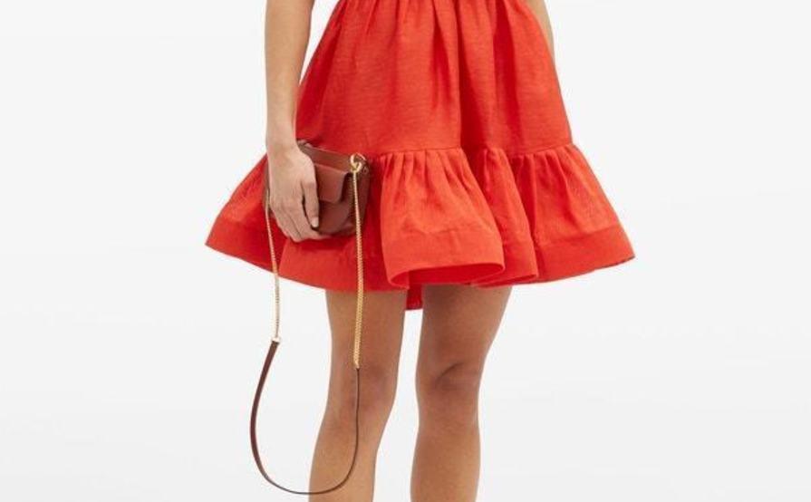 zimmermann lovestruck tie back mini